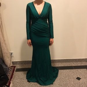 Emerald Green long sleeve dress